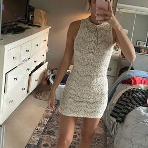 Lace mini dress